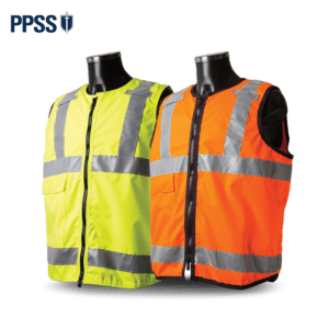 PPSS Tabard Style Stab Resistant Vests Yellow Orange